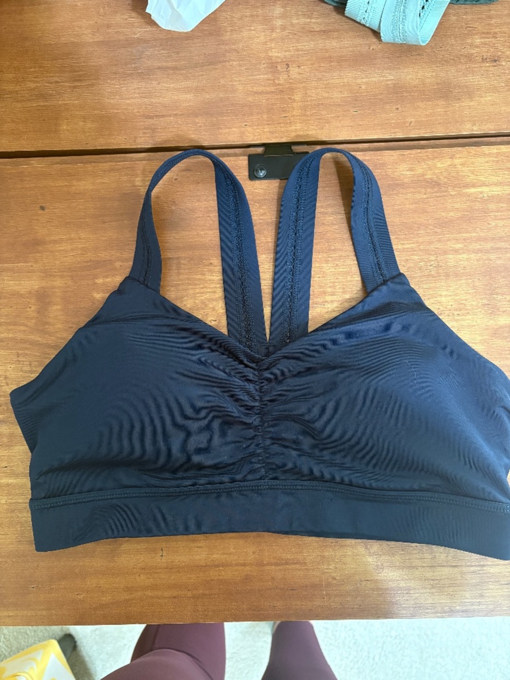 Handful Y-Back Bra in Navy 'Night Swim'
